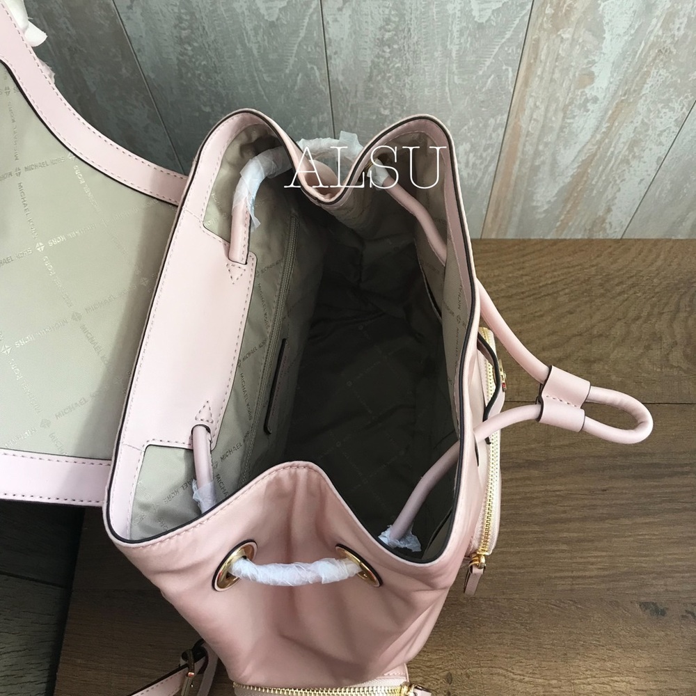 Michael Kors Large Cargo Backpack Blossom Rose W - Picture 6 of 8